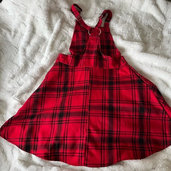 🔥Hot Topic Hex Girls XS dress women or kids! Cute Red Plaid Dress - Picture 2 of 3